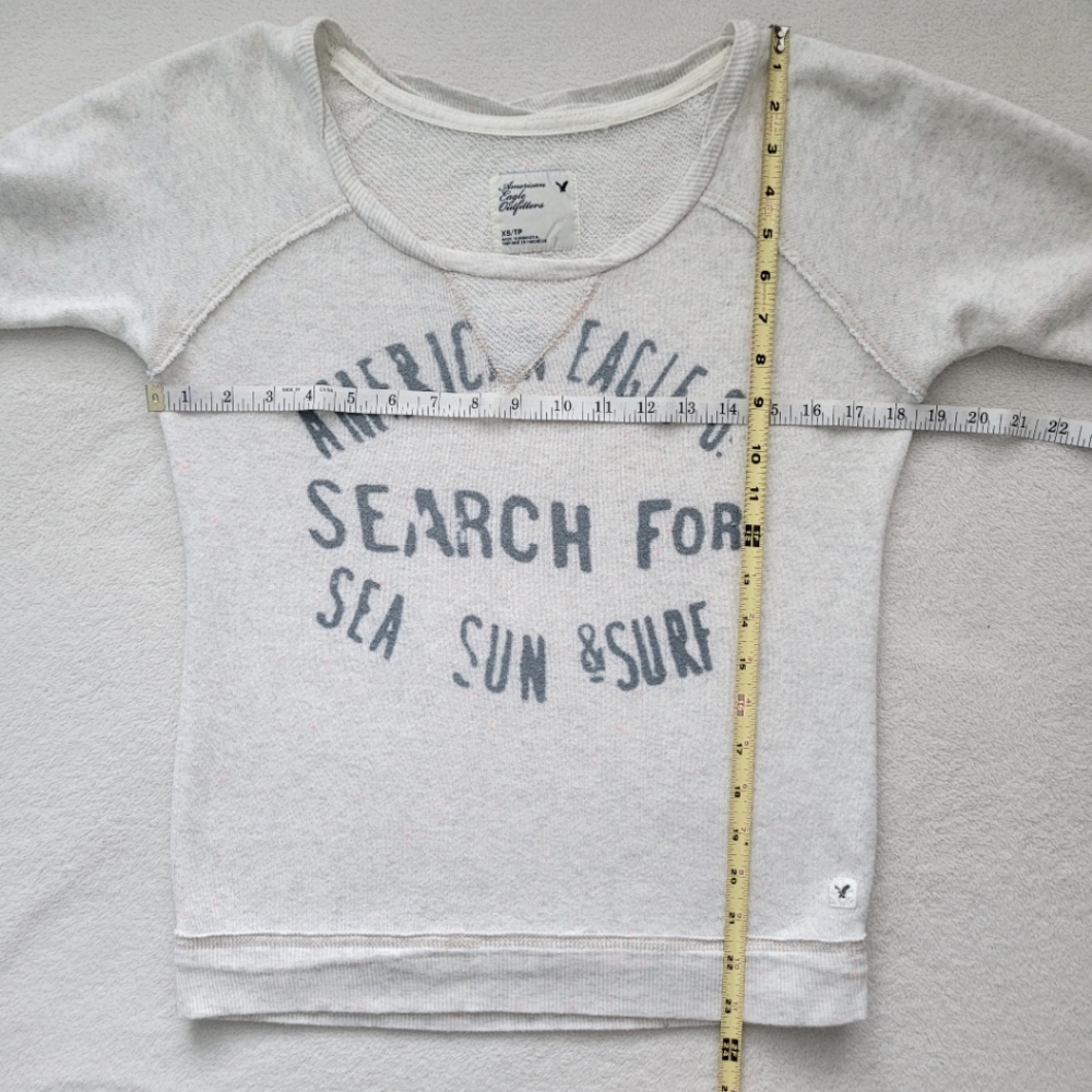 2011 AEO | Sea Sun Surf Sweatshirt EUC Ladies XS Pullover - Picture 5 of 15